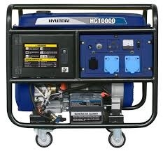 موتور برق هیوندای مدل HG-101000 کیلو وات 10 چهار چرخ دو سیلندر  استارت الکتریکی