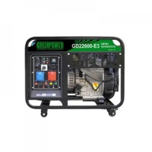 موتور برق گرین پاور  GD22000-E3 GREEN POWER دیزلی سه فاز/تکفاز 17کیلووات دوسیلندر 