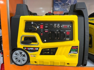 موتور برق دوگانه سوز بنزینی و گازی پاوریج POWERAGE سایلنت  قدرت 3500 وات سیم پیچ مسی