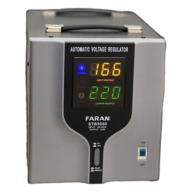 استابلایزر فاران تک فاز رله ای مدلSTB 5000 VA